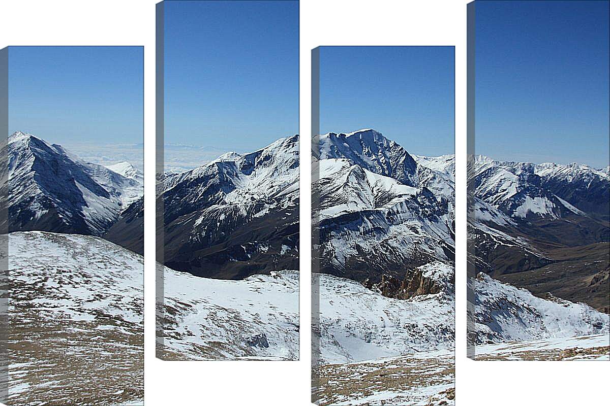 Модульная картина - Гора Базардюзю 2. Дагестан