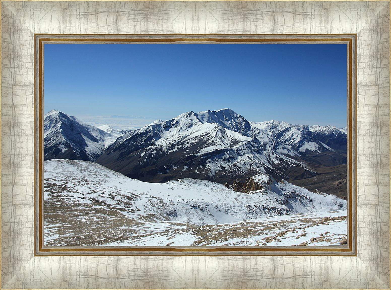 Картина в раме - Гора Базардюзю 2. Дагестан