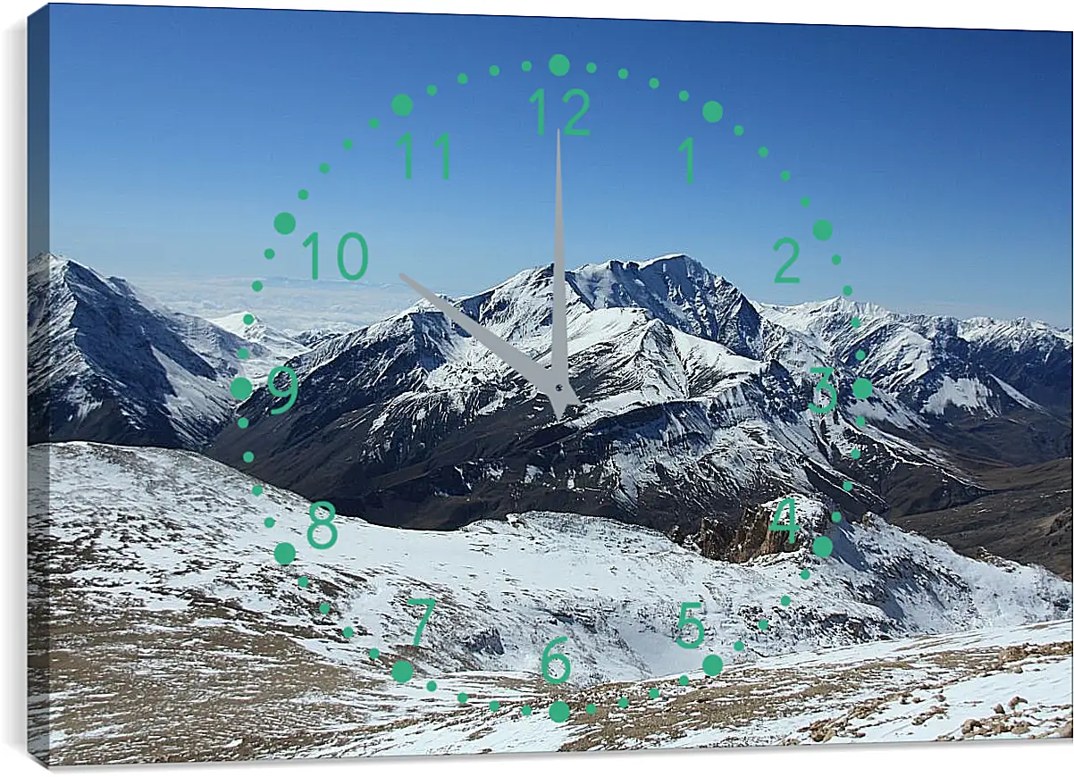 Часы картина - Гора Базардюзю 2. Дагестан