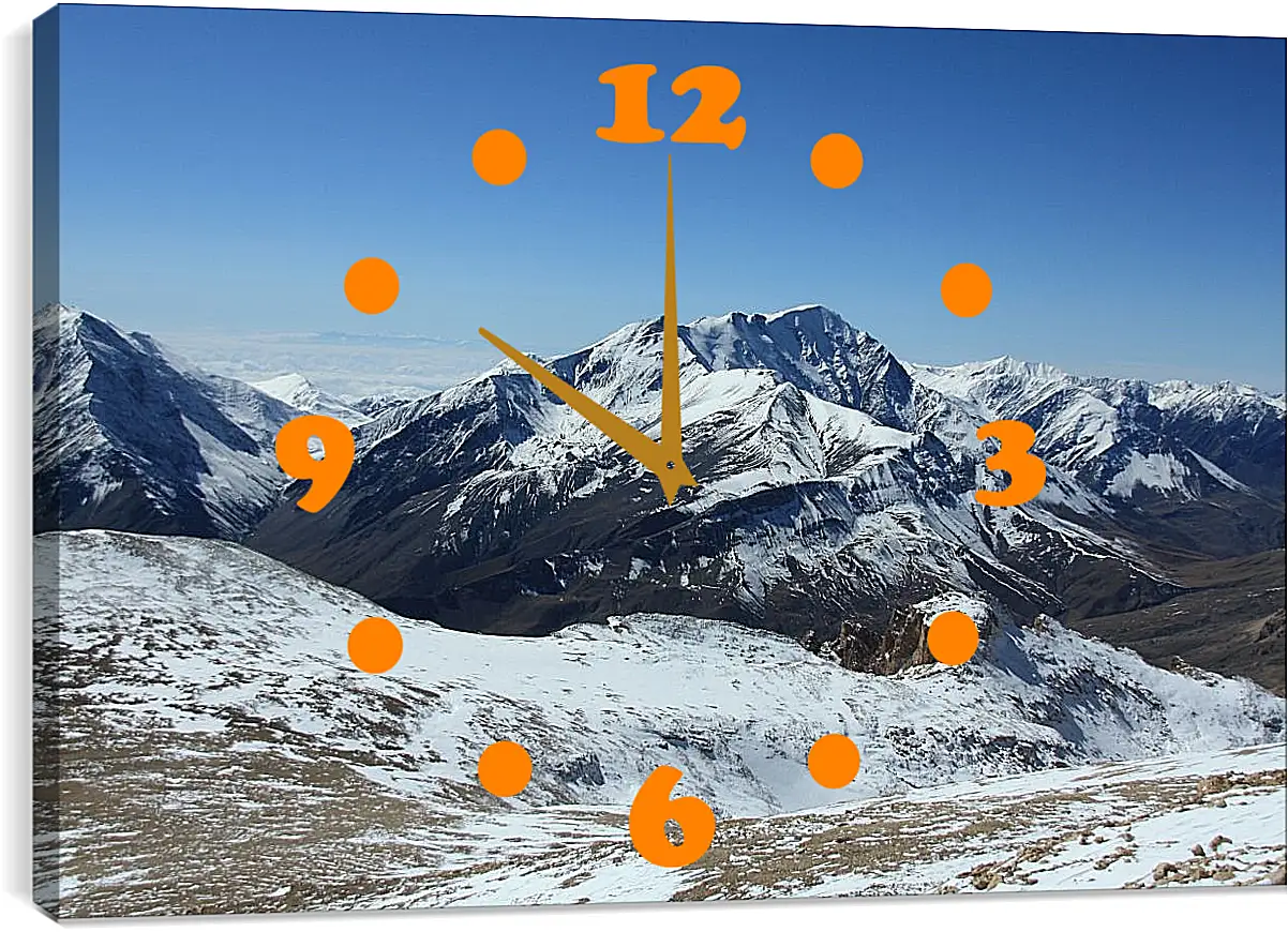 Часы картина - Гора Базардюзю 2. Дагестан