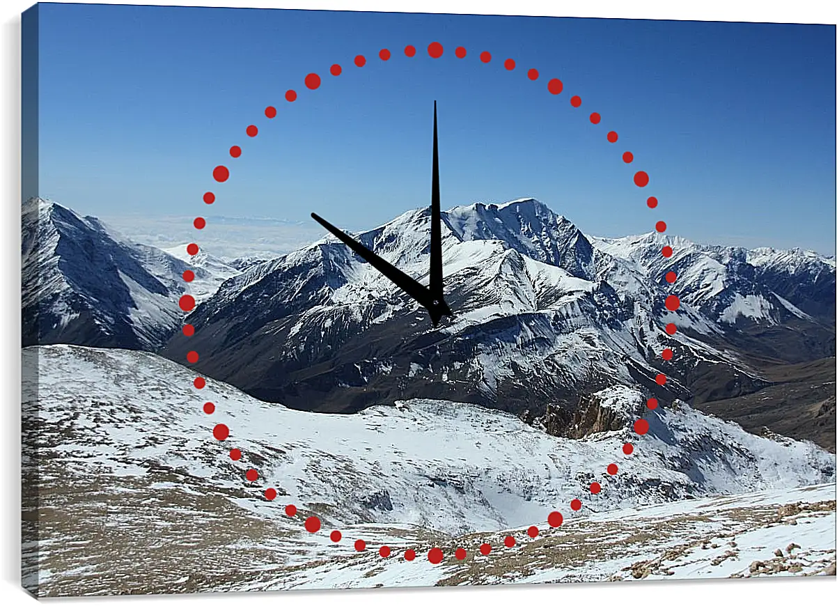 Часы картина - Гора Базардюзю 2. Дагестан