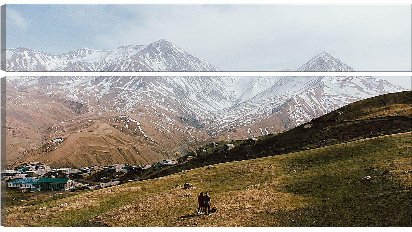 Модульная картина - Гора Базардюзю 1. Дагестан