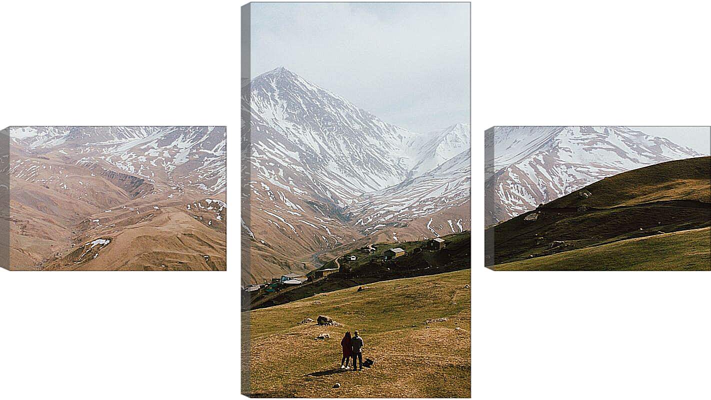 Модульная картина - Гора Базардюзю 1. Дагестан
