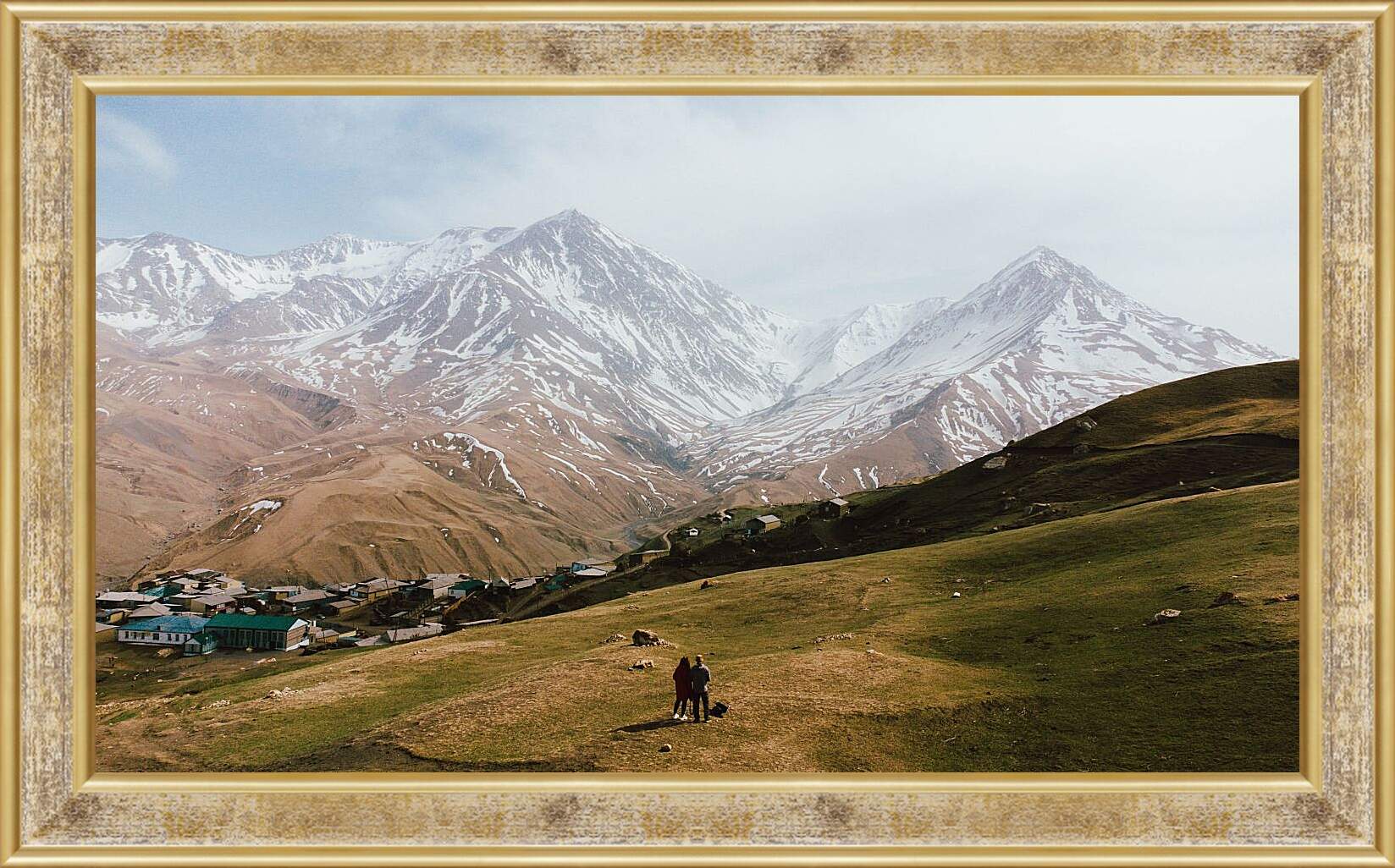 Картина в раме - Гора Базардюзю 1. Дагестан