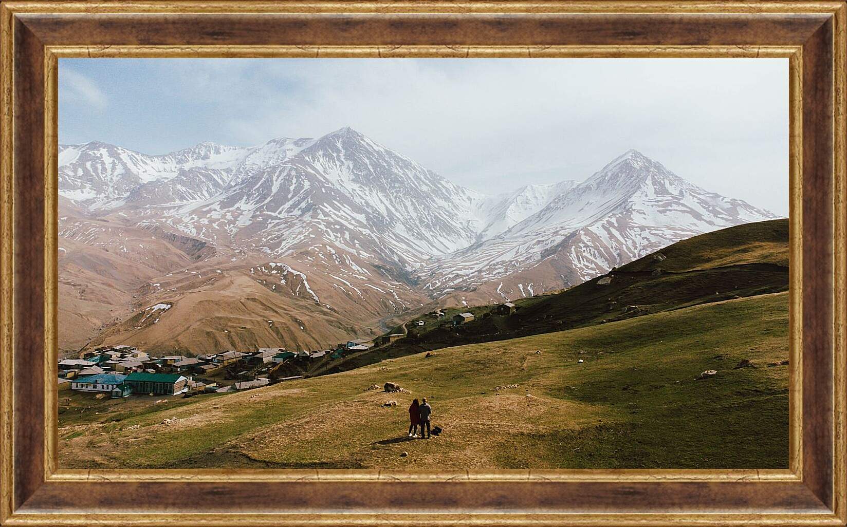Картина в раме - Гора Базардюзю 1. Дагестан