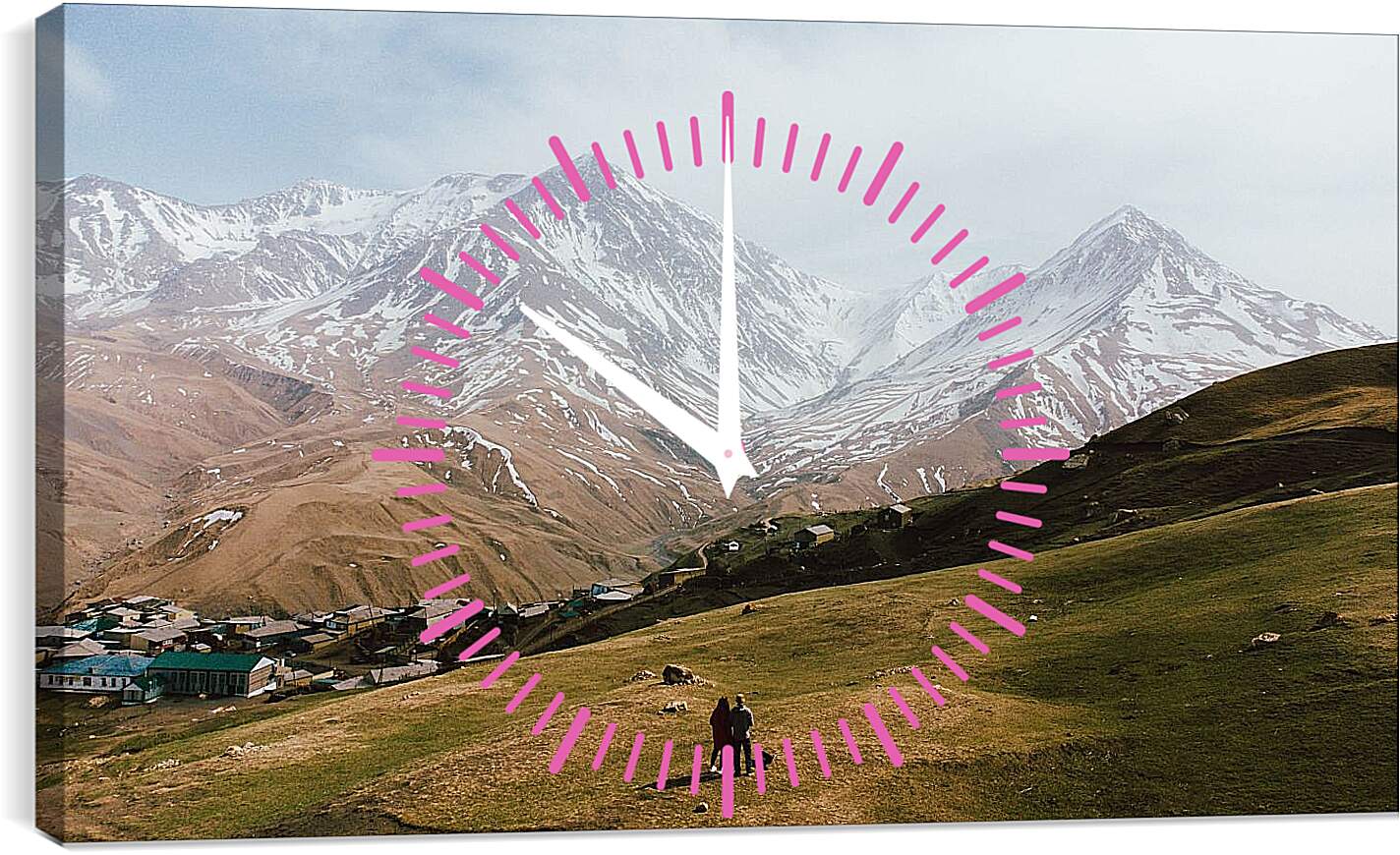 Часы картина - Гора Базардюзю 1. Дагестан