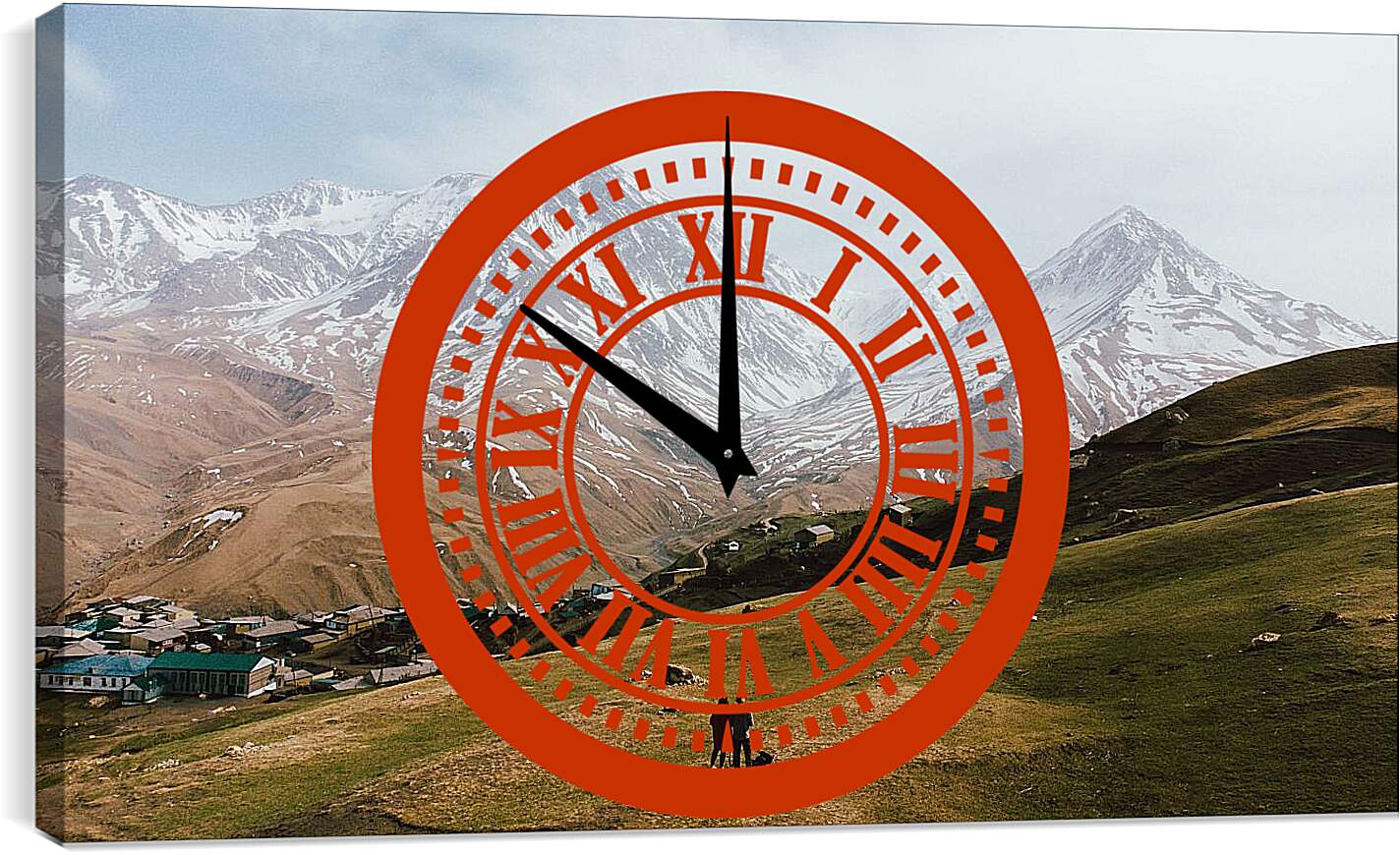 Часы картина - Гора Базардюзю 1. Дагестан