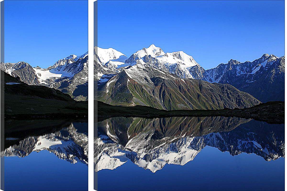 Модульная картина - Гора Белуха 3. Республика Алтай