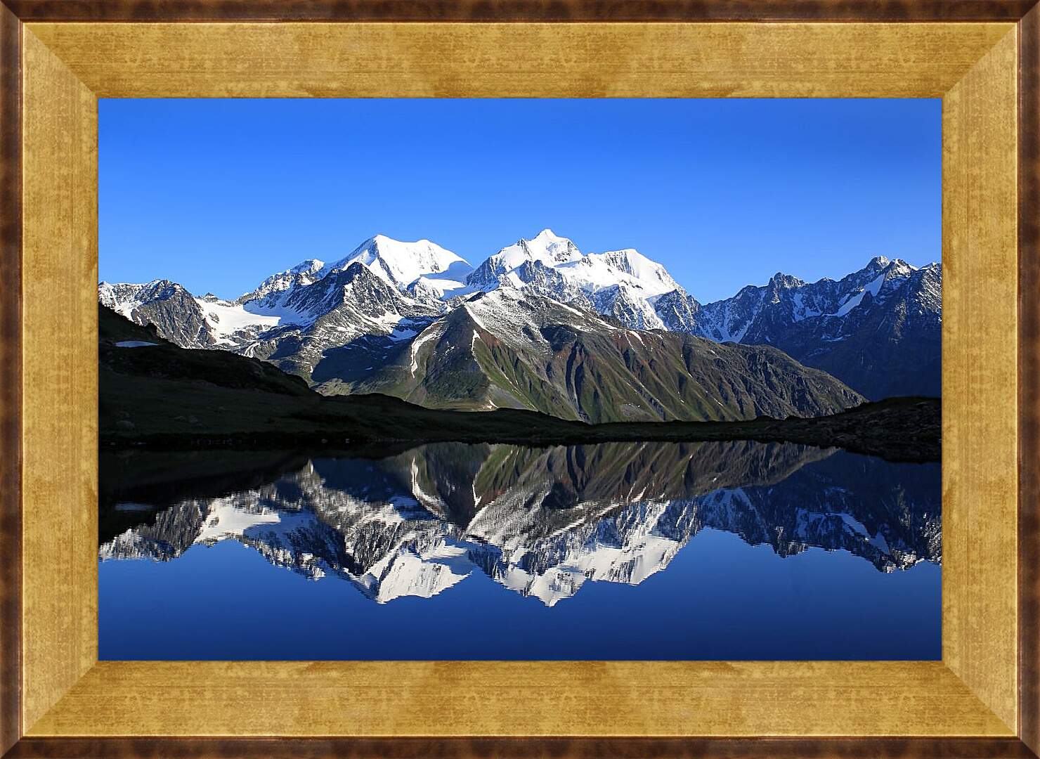 Картина в раме - Гора Белуха 3. Республика Алтай