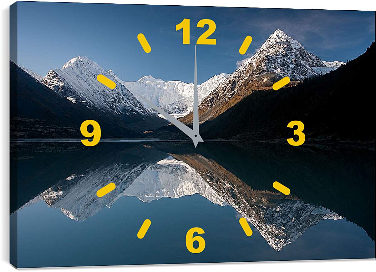 Часы картина - Гора Белуха 2. Республика Алтай
