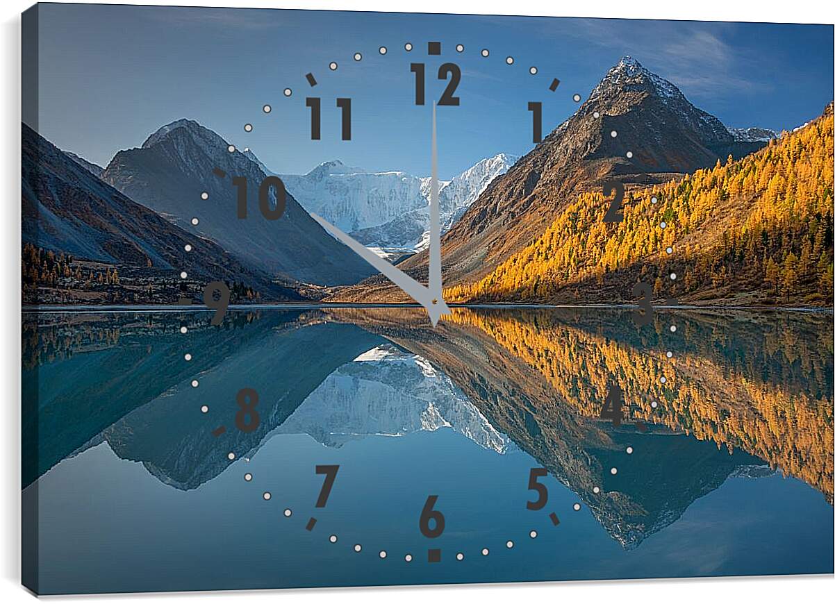 Часы картина - Гора Белуха 1. Республика Алтай