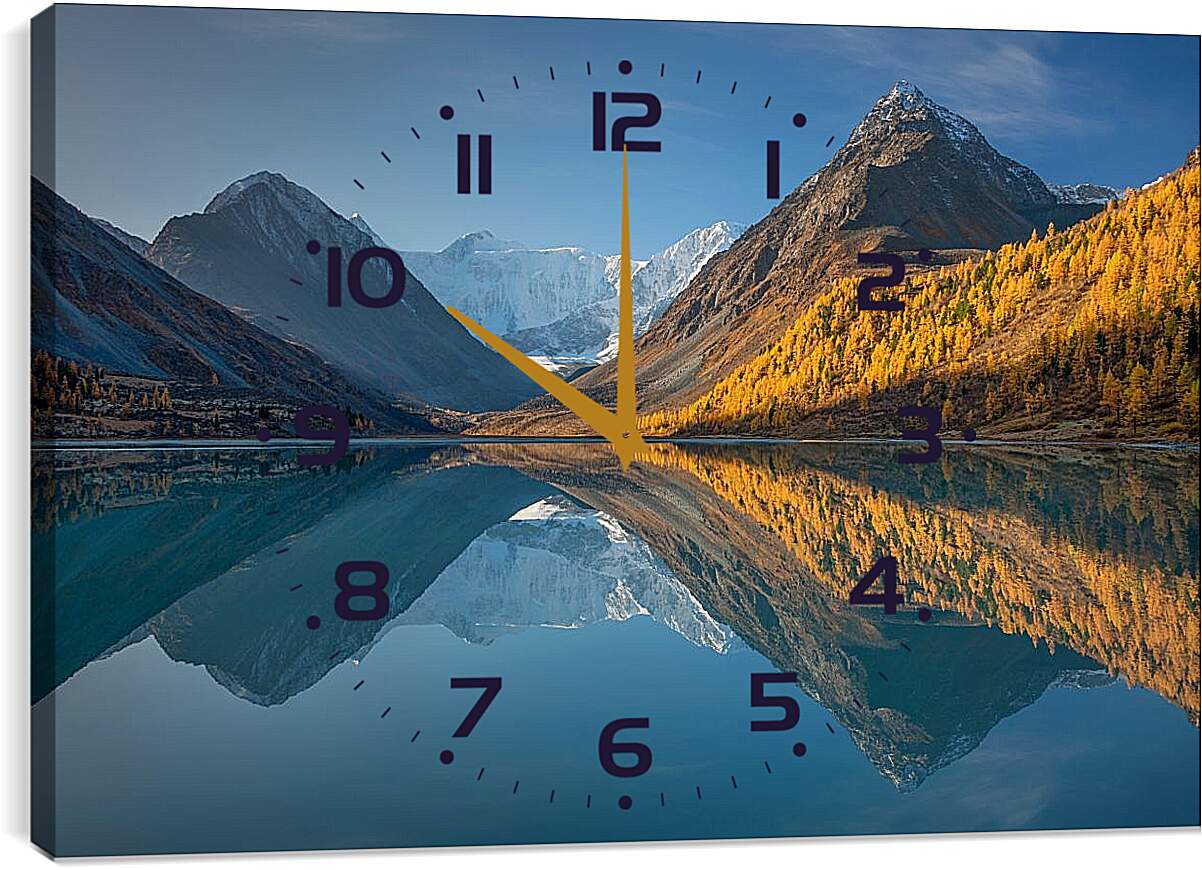 Часы картина - Гора Белуха 1. Республика Алтай