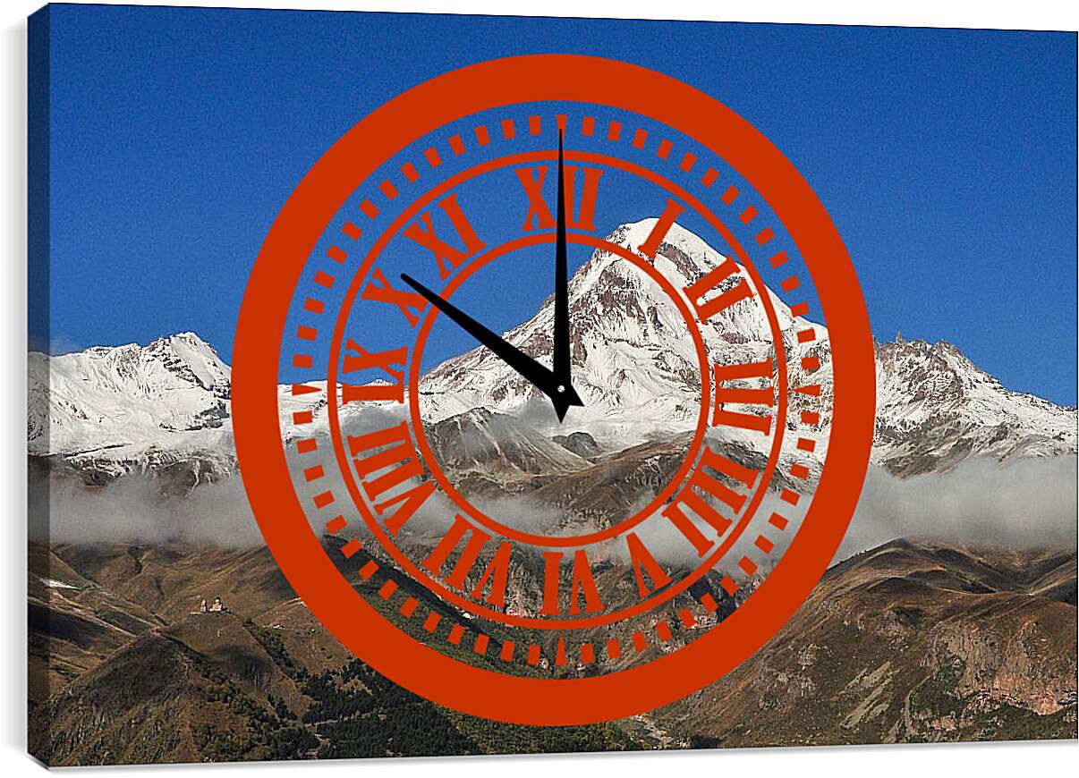 Часы картина - Гора Казбек 1. Грузия