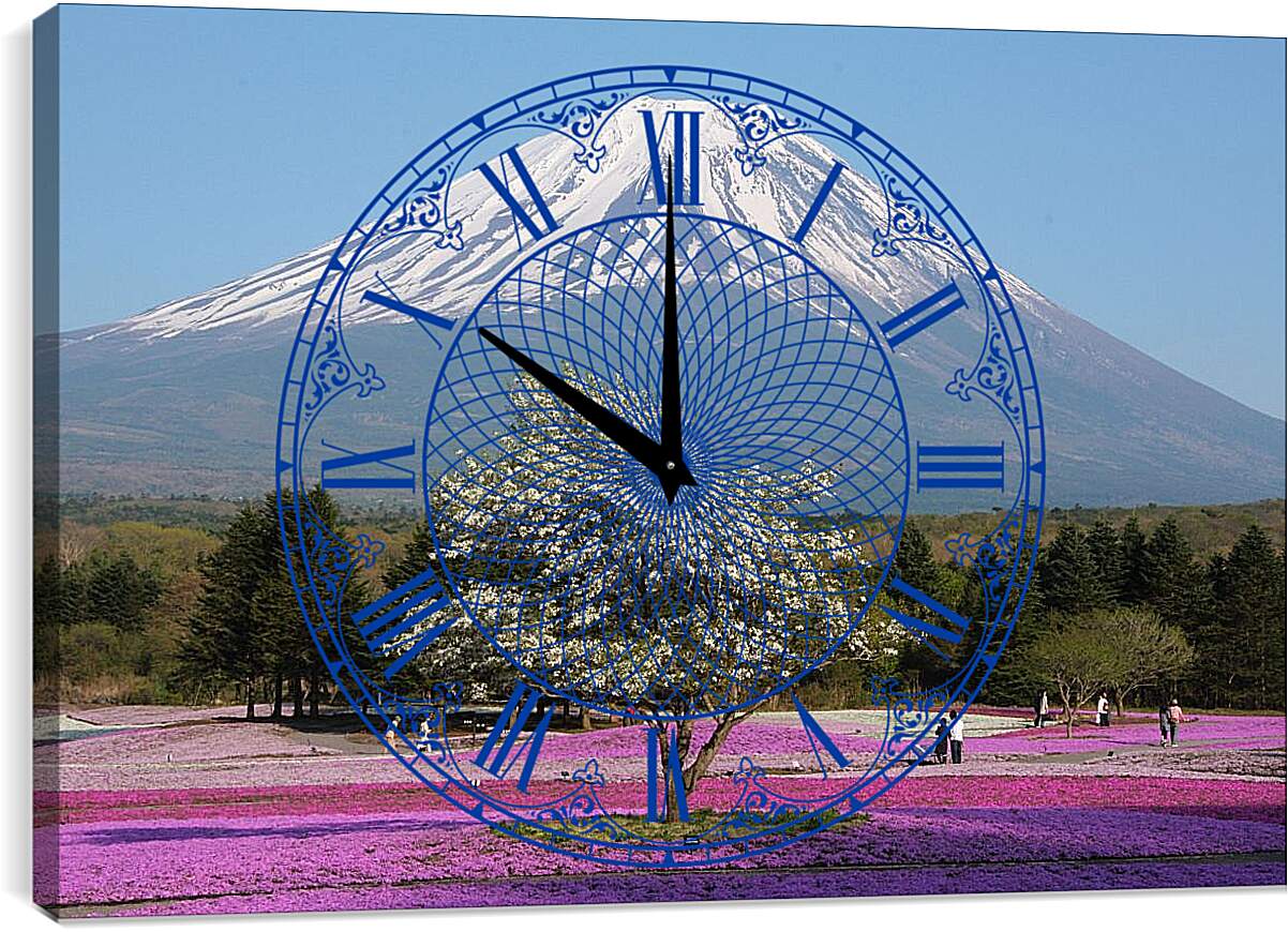 Часы картина - Гора Фудзияма 3. Япония