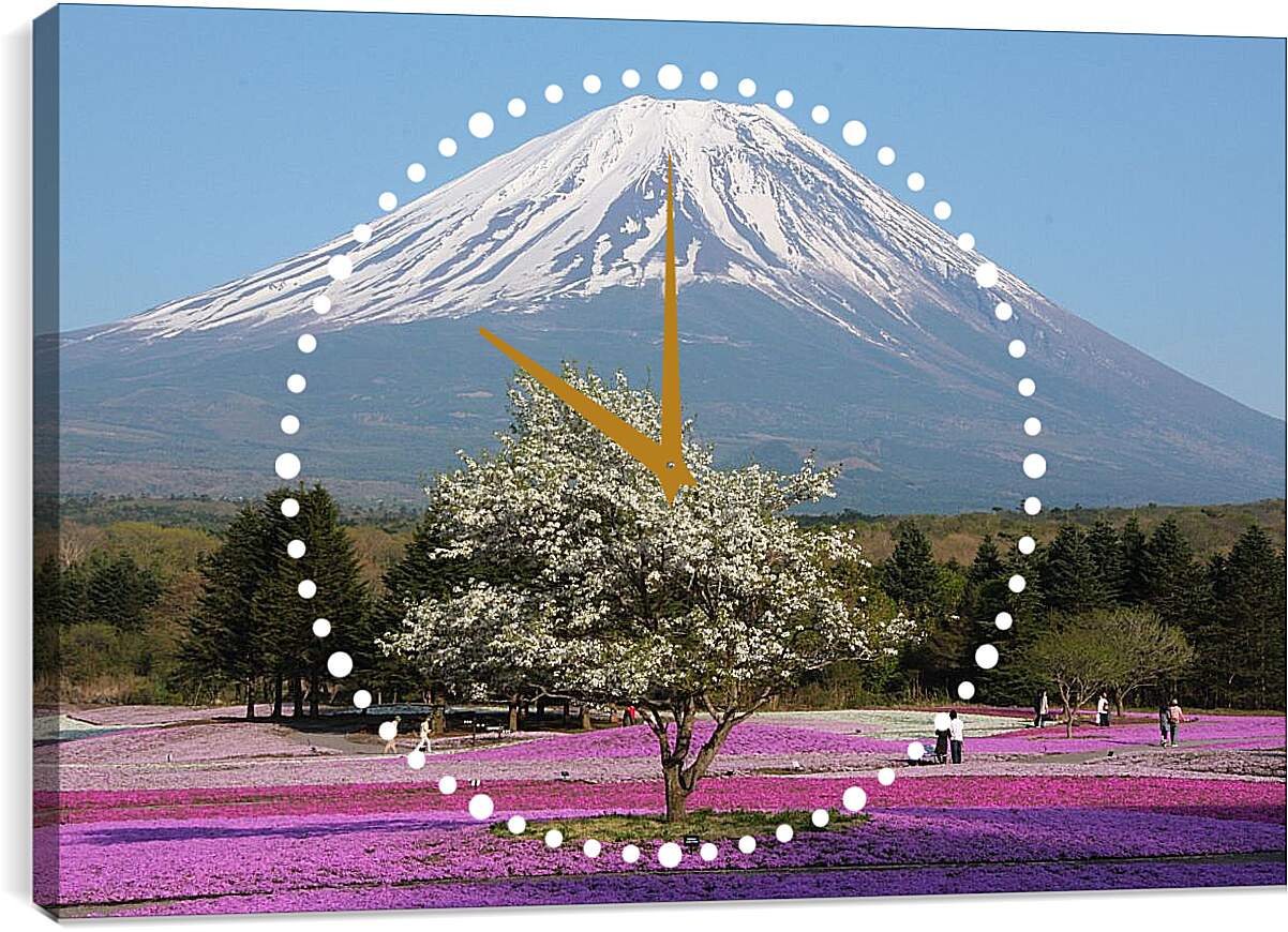 Часы картина - Гора Фудзияма 3. Япония
