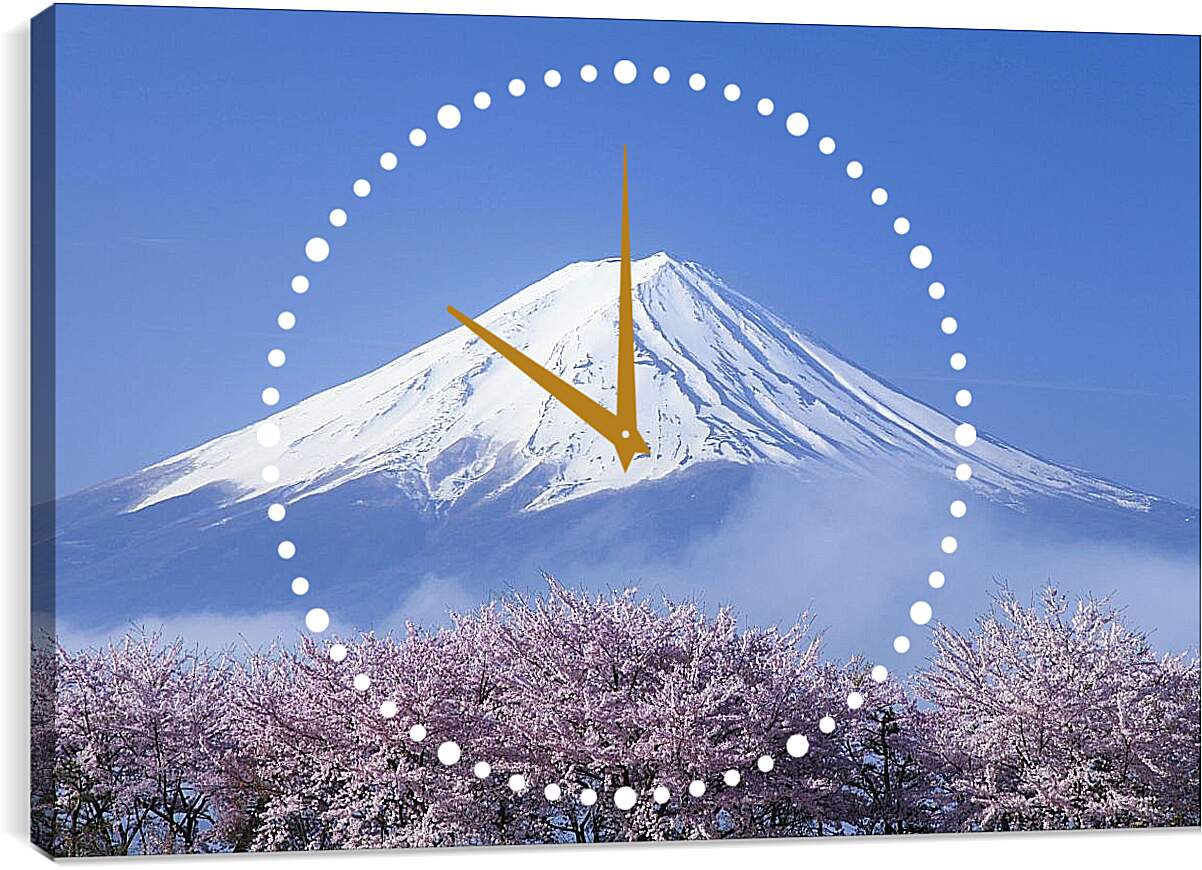 Часы картина - Гора Фудзияма 2. Япония