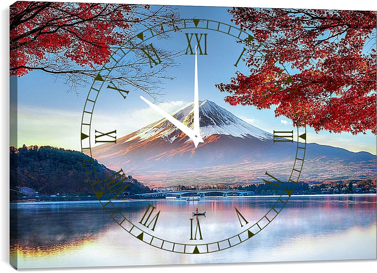 Часы картина - Гора Фудзияма 1. Япония
