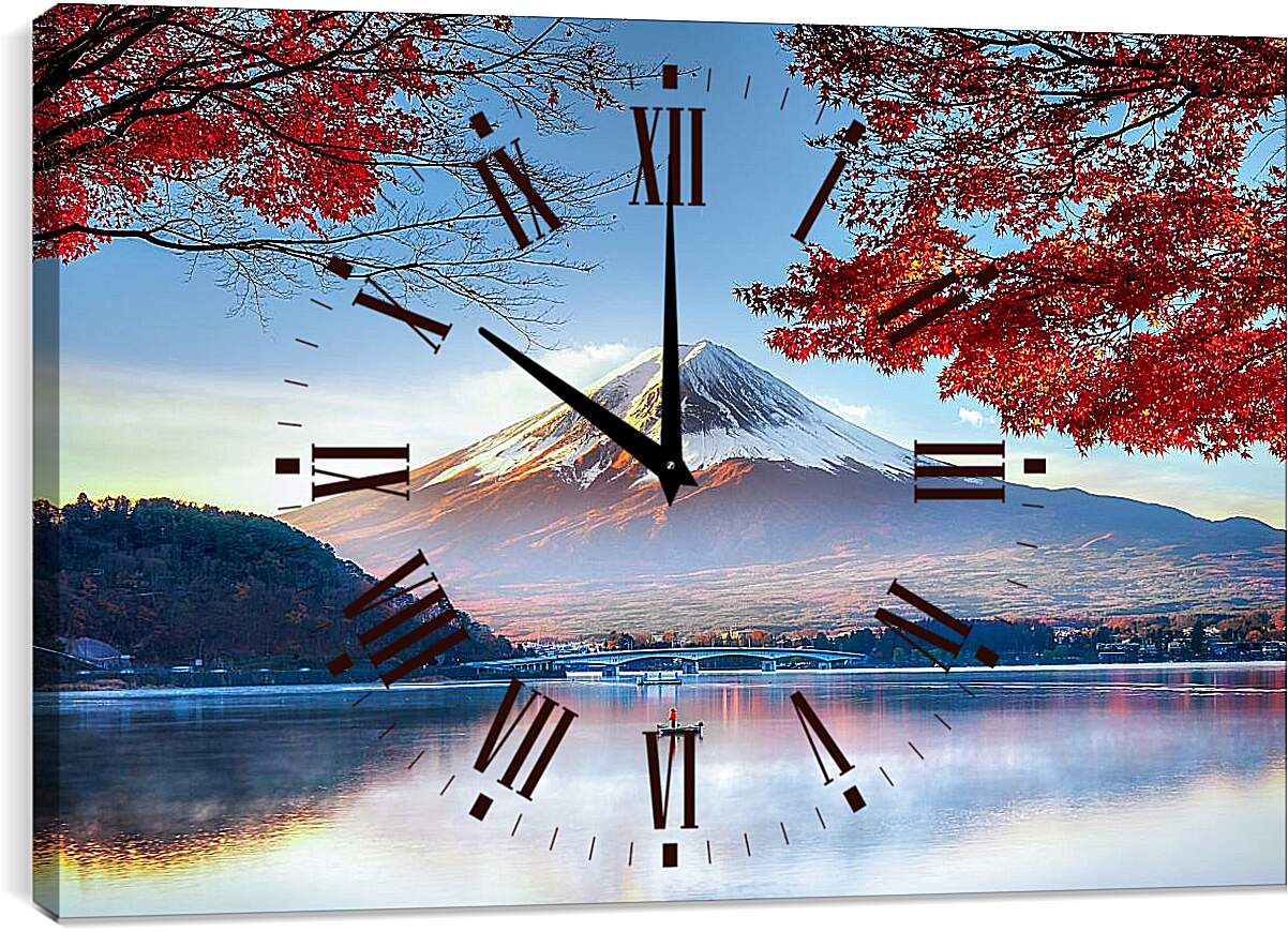Часы картина - Гора Фудзияма 1. Япония