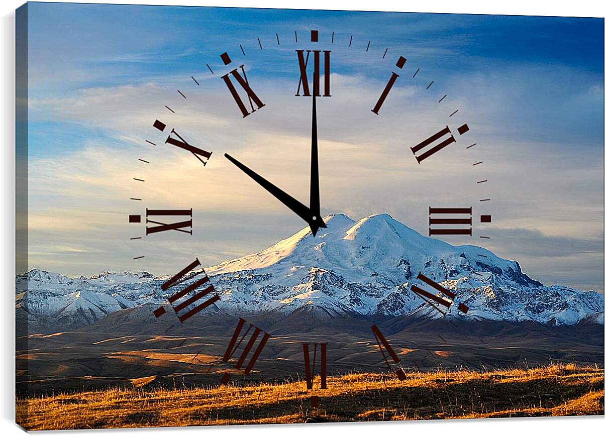 Часы картина - Гора Эльбрус 2