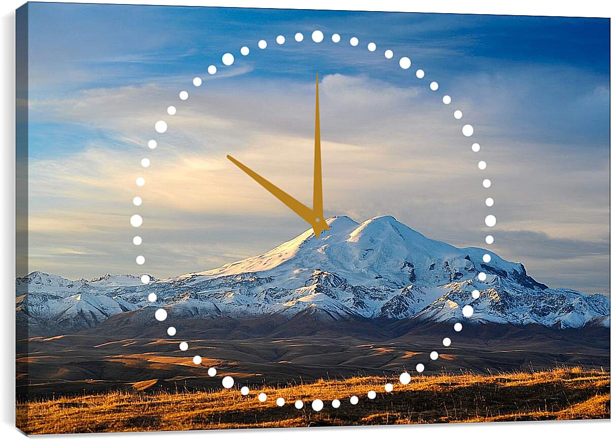 Часы картина - Гора Эльбрус 2