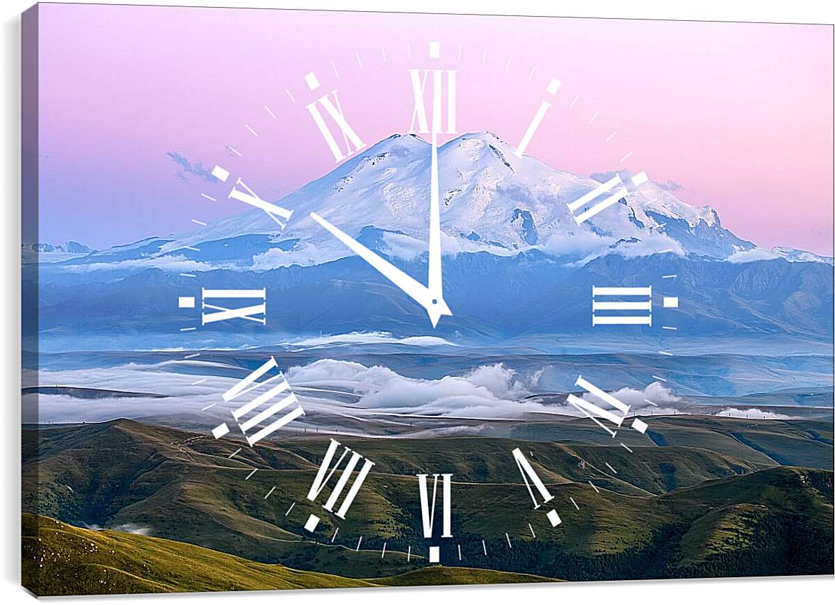 Часы картина - Гора Эльбрус 1