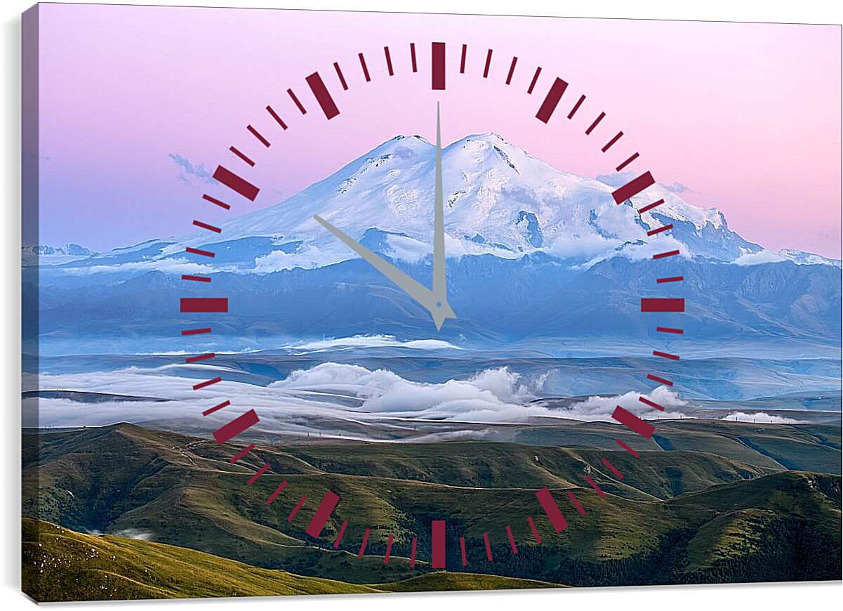 Часы картина - Гора Эльбрус 1