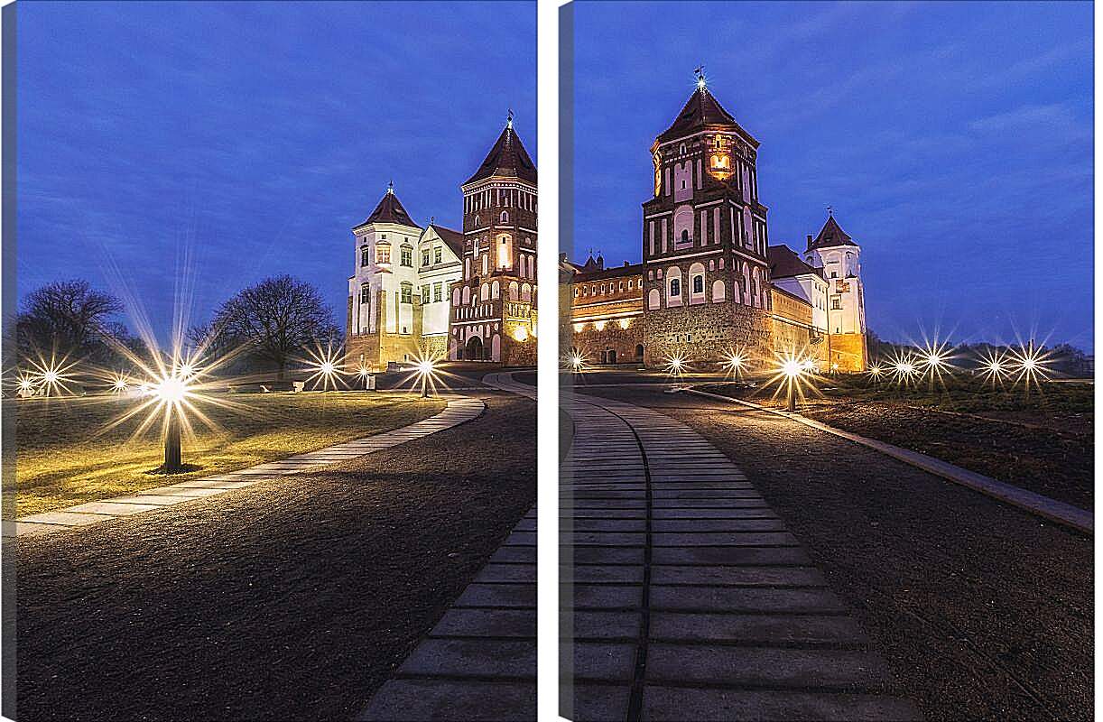 Модульная картина - Мирский замок 4. Республика Беларусь