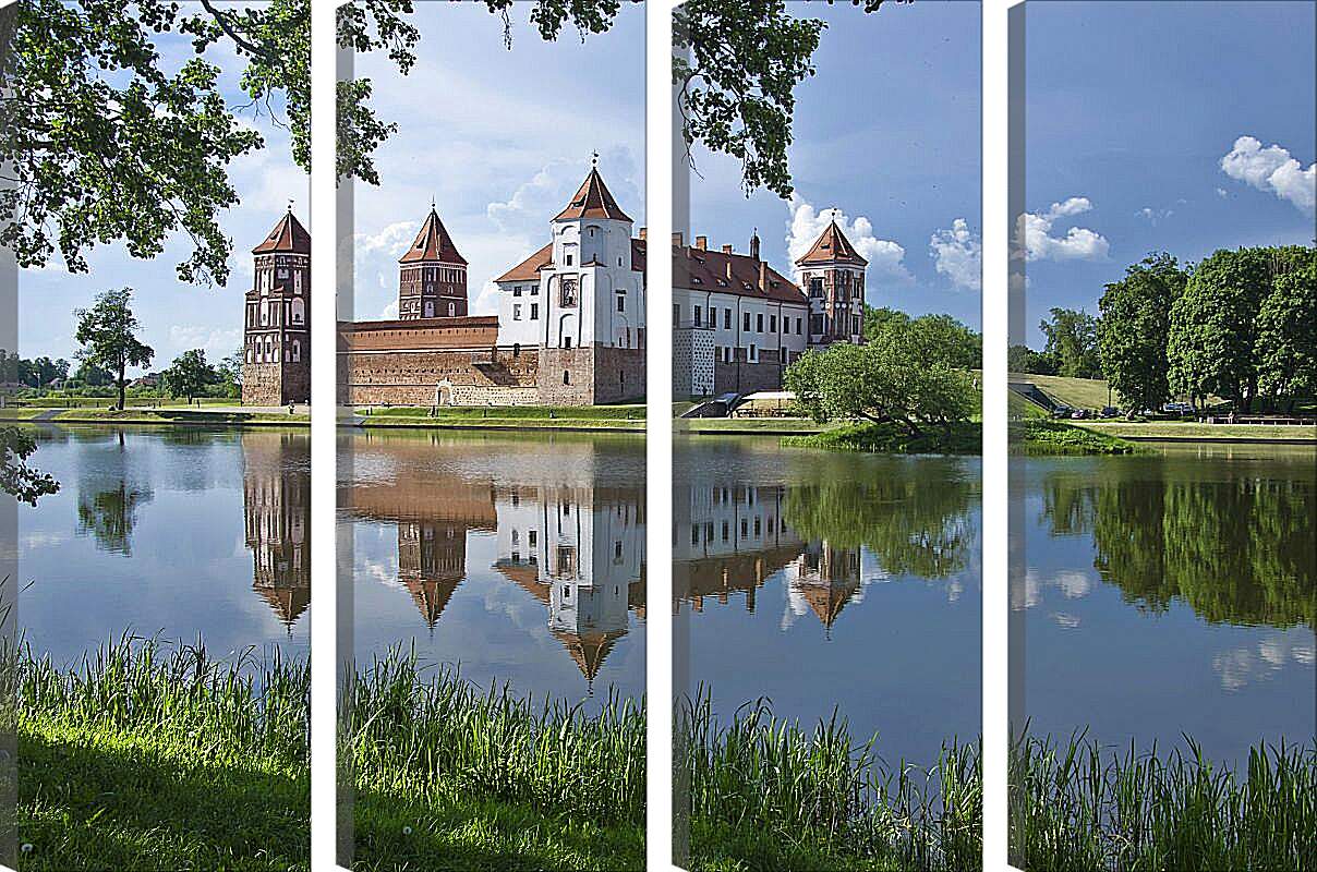 Модульная картина - Мирский замок 3. Республика Беларусь