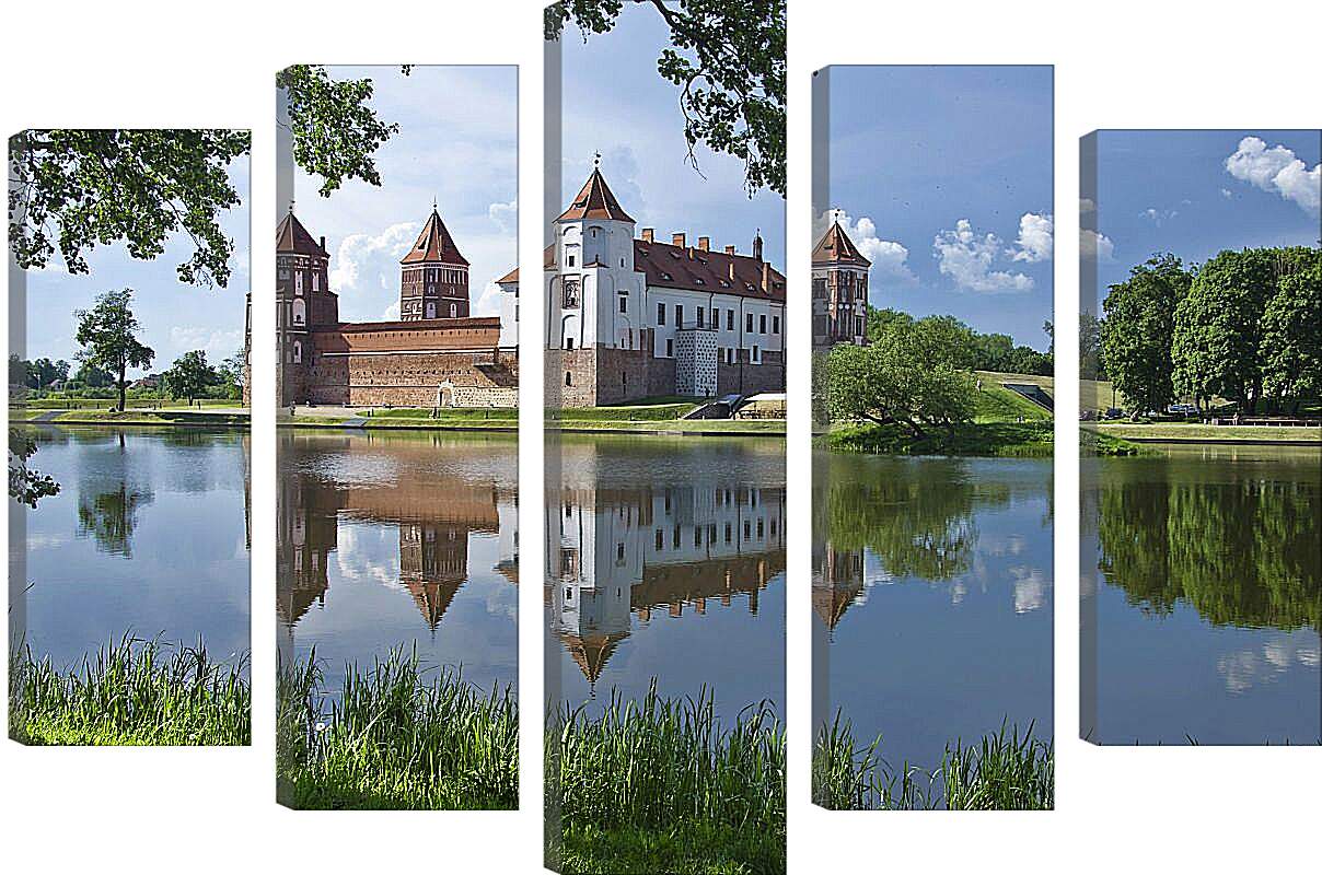 Модульная картина - Мирский замок 3. Республика Беларусь