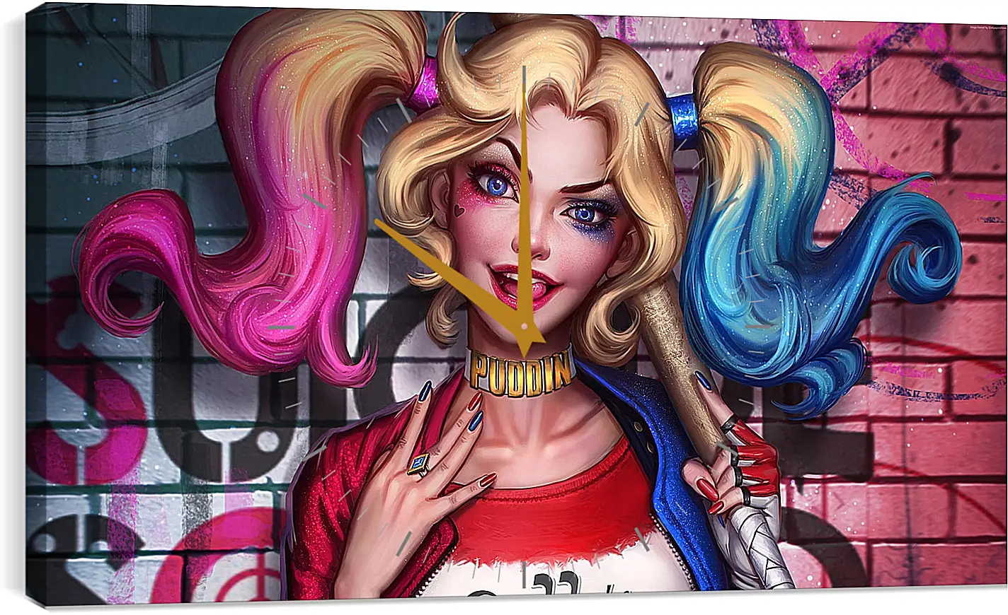 Часы картина - Харли Квинн (Harley Quinn)