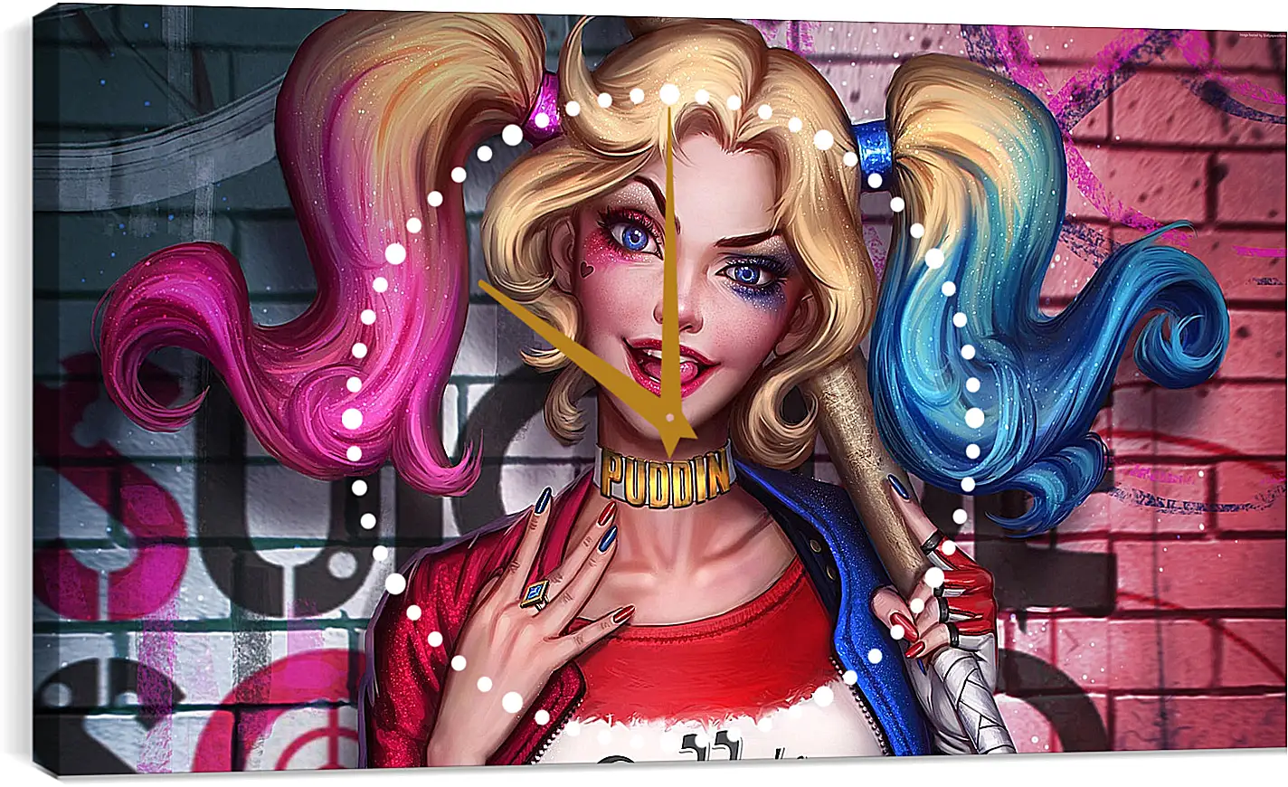 Часы картина - Харли Квинн (Harley Quinn)