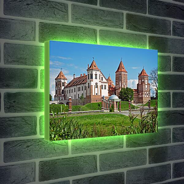 Лайтбокс световая панель - Мирский замок 1. Республика Беларусь