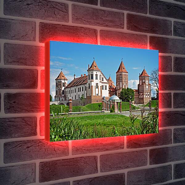 Лайтбокс световая панель - Мирский замок 1. Республика Беларусь
