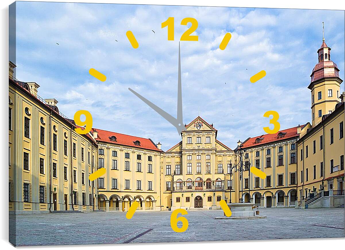 Часы картина - Несвижский замок 3. Республика Беларусь