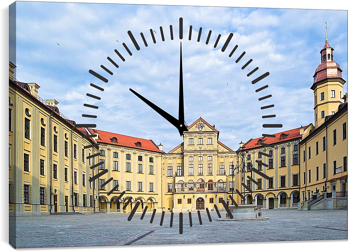 Часы картина - Несвижский замок 3. Республика Беларусь