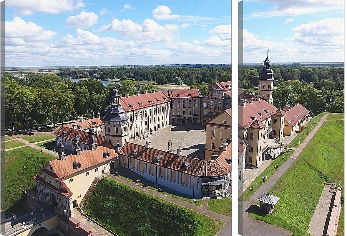 Модульная картина - Несвижский замок 2. Республика Беларусь