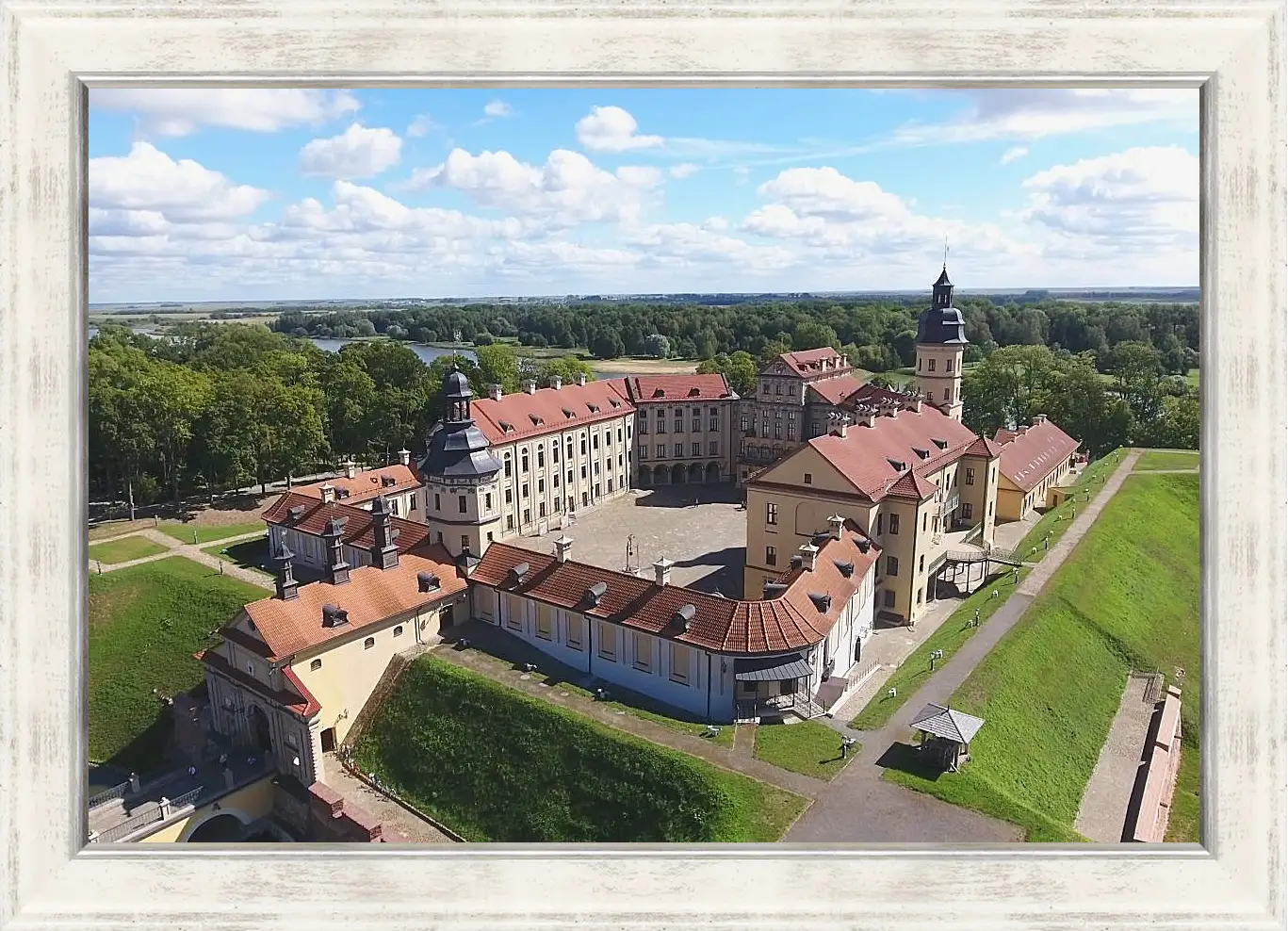 Картина в раме - Несвижский замок 2. Республика Беларусь