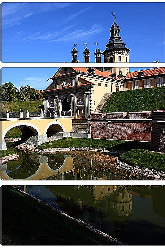 Модульная картина - Несвижский замок 1. Республика Беларусь