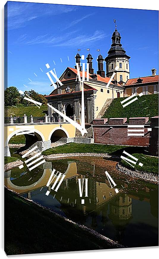 Часы картина - Несвижский замок 1. Республика Беларусь