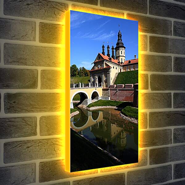 Лайтбокс световая панель - Несвижский замок 1. Республика Беларусь