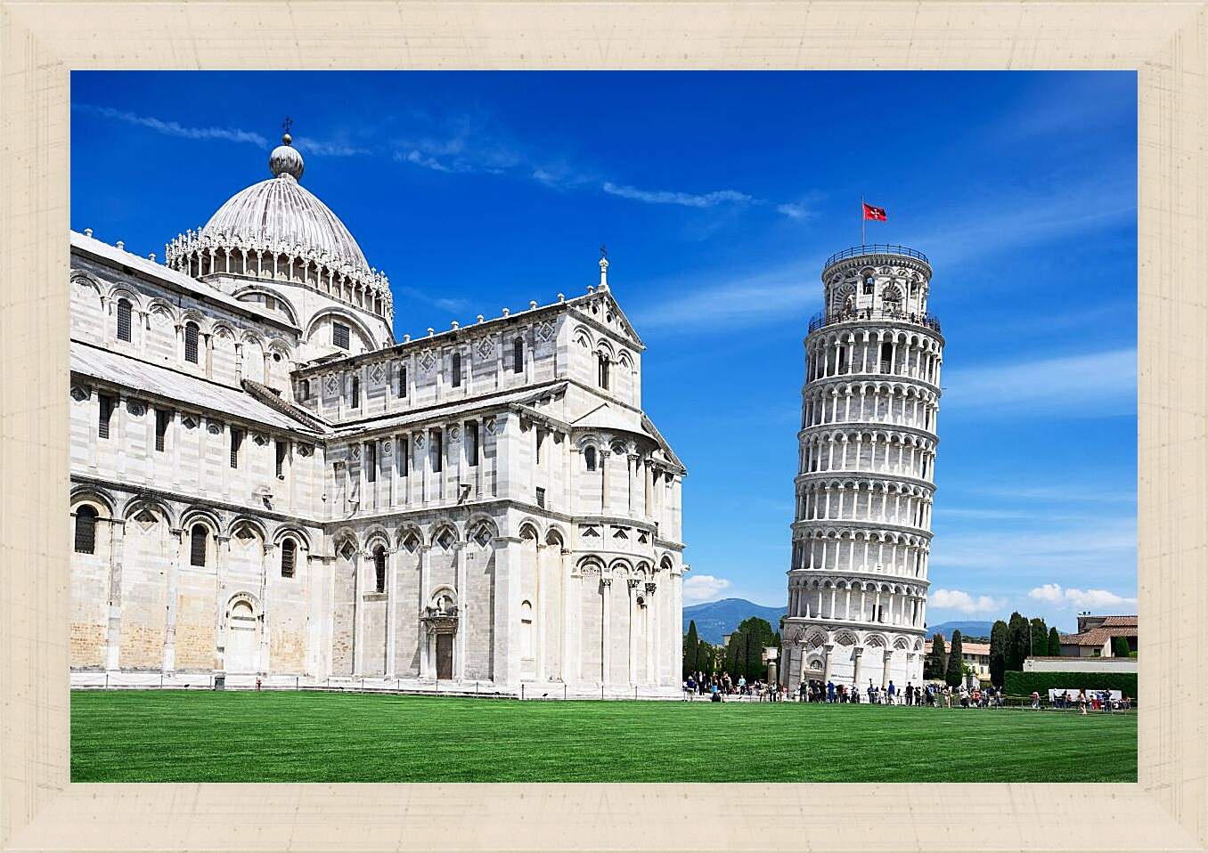 Картина в раме - Пизанская башня 4. Италия