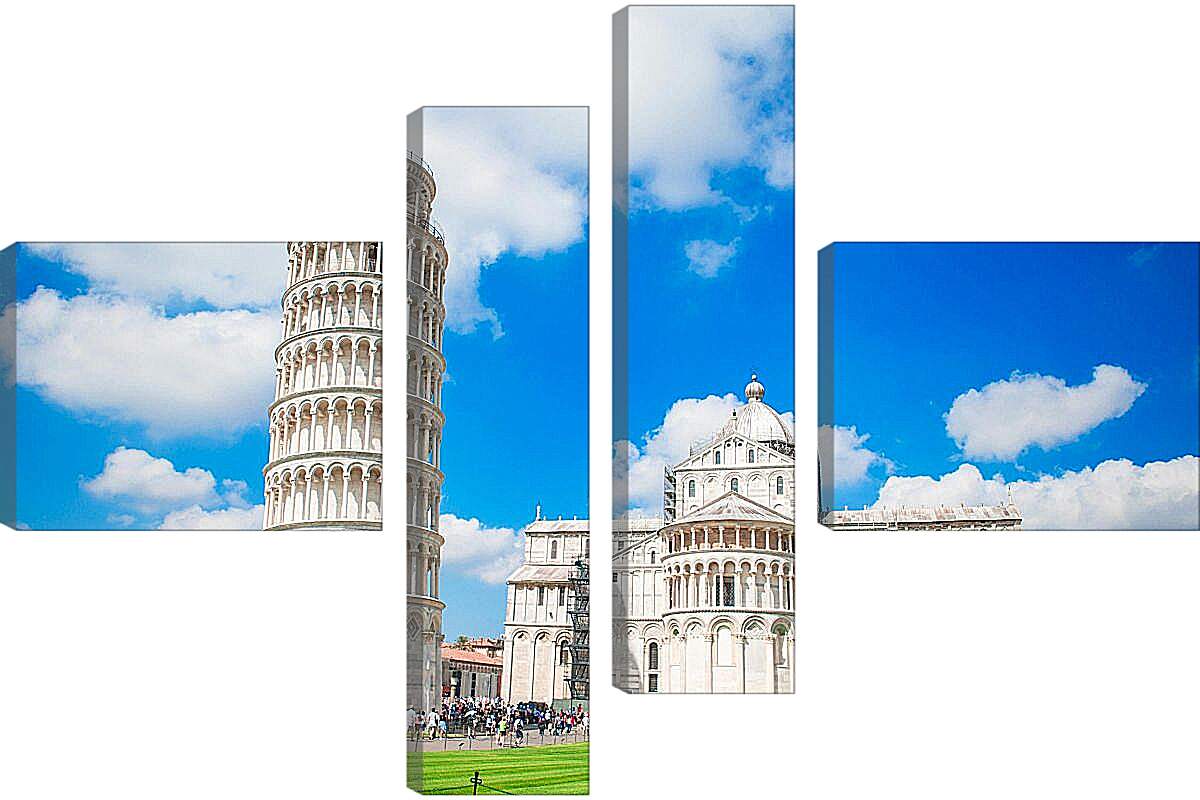 Модульная картина - Пизанская башня 3. Италия