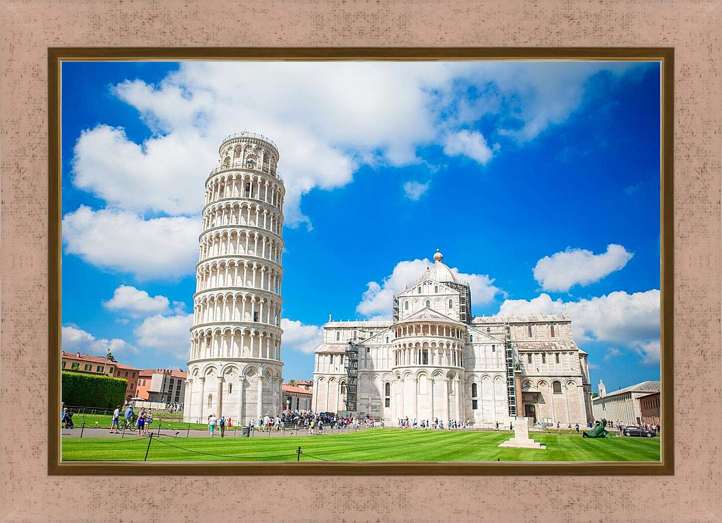 Картина в раме - Пизанская башня 3. Италия
