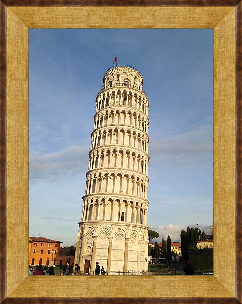 Картина в раме - Пизанская башня 1. Италия