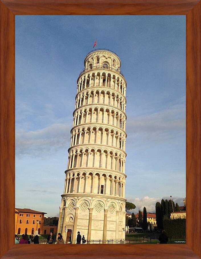 Картина в раме - Пизанская башня 1. Италия