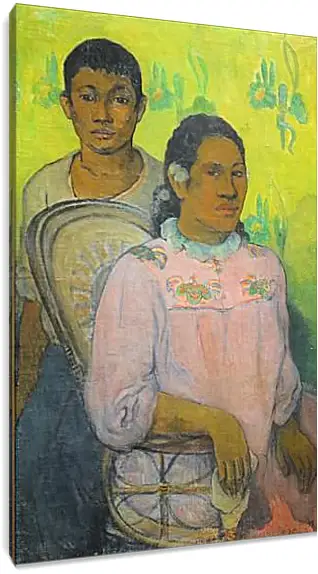 Постер и плакат - Tahitian Woman and Boy. Поль Гоген