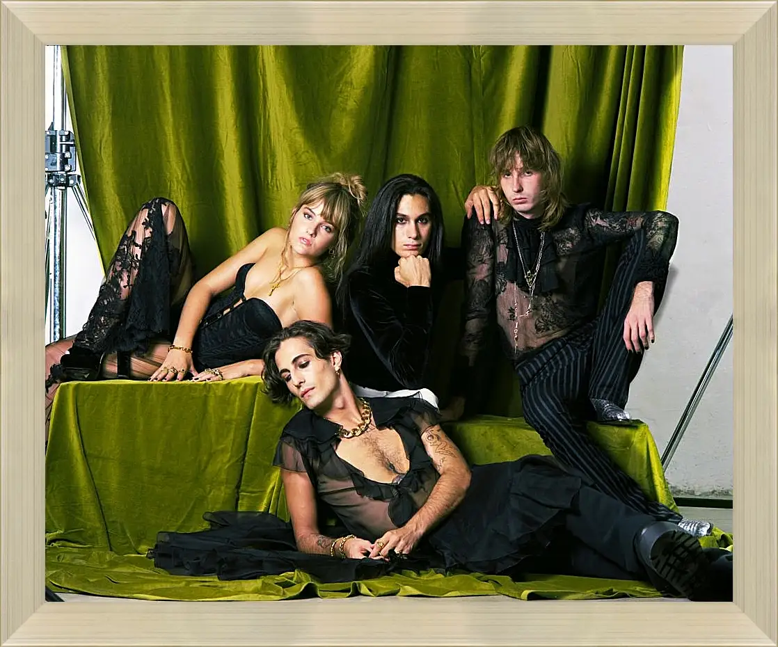 Картина в раме - Maneskin. Итальянская рок-группа