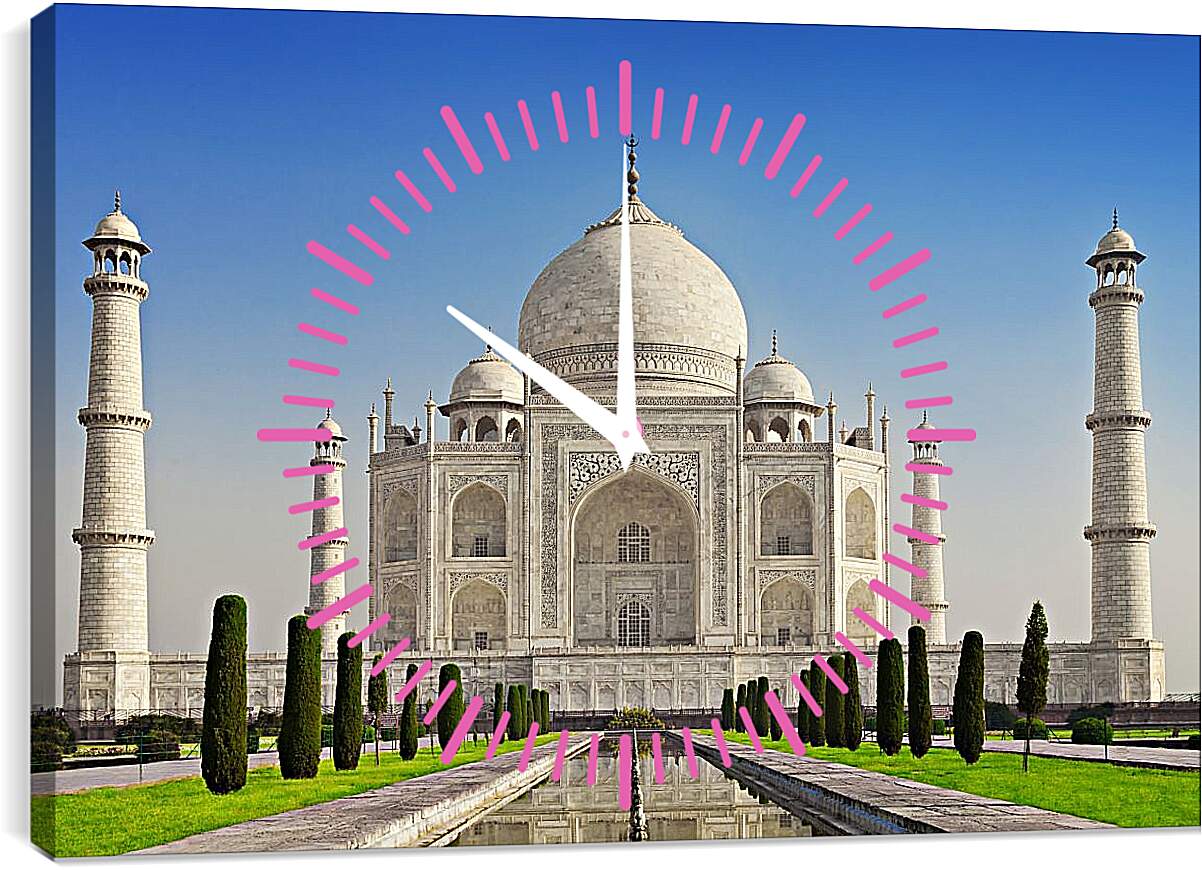 Часы картина - Тадж-Махал 3. Индия