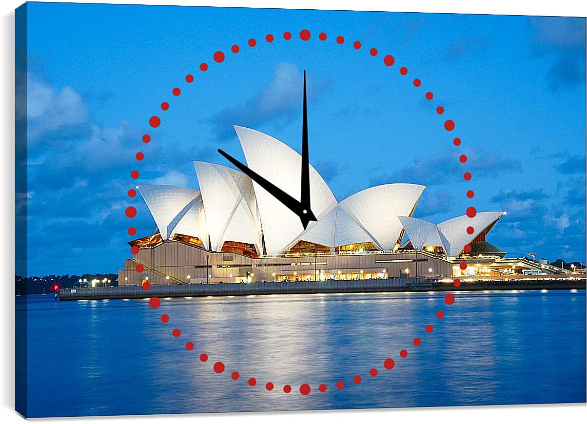 Часы картина - Сиднейский оперный театр 4. Австралия