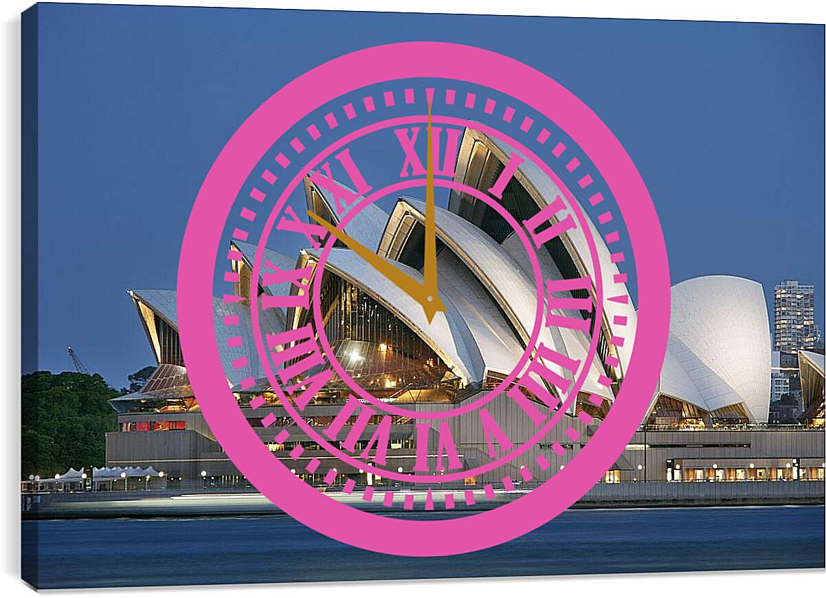 Часы картина - Сиднейский оперный театр 2. Австралия
